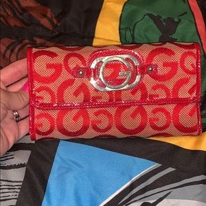 G by Guess Red Cloth Wallet